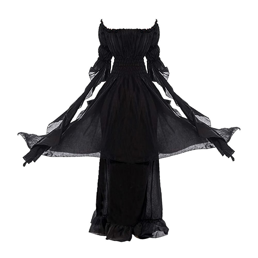 Victorian Flowy Bohemian Retro Style Women's Masquerade & Evening Dress