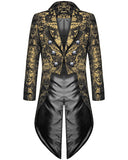 Men's Pumpkin Skeleton Tailcoat 2-Piece Halloween Costume Set