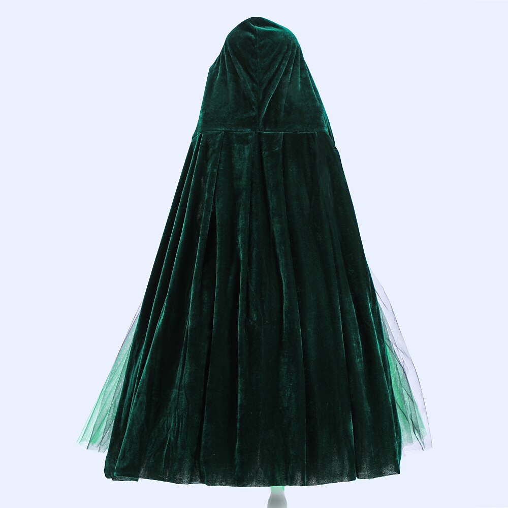 Witch Halloween Green Dress Costume