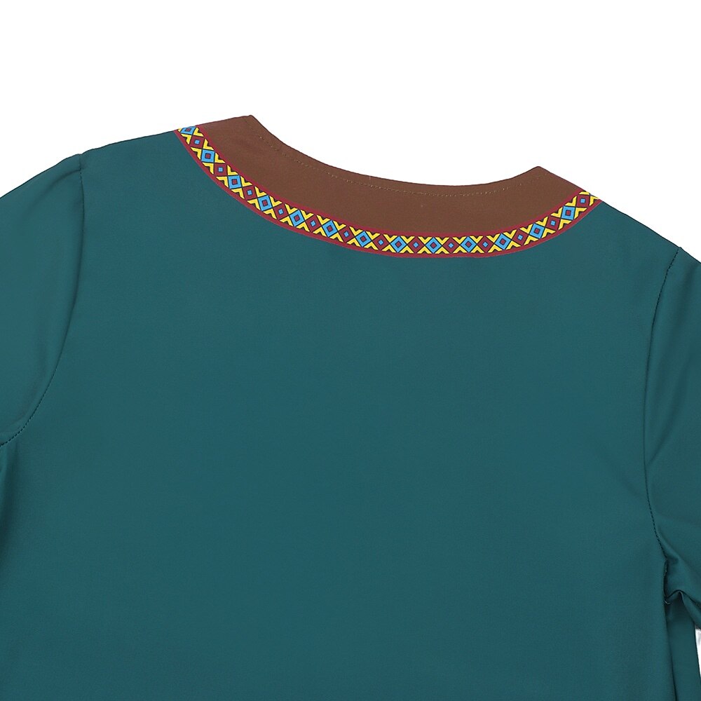 Medieval Vikings Floor Length Dress with Belt