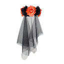 Women's Gothic Floral Veil Halloween Headband