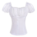 Women's Steampunk Rose Corset 4-Piece Set