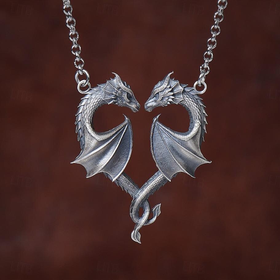 Viking & Pirate Style Dragon Alloy Necklace