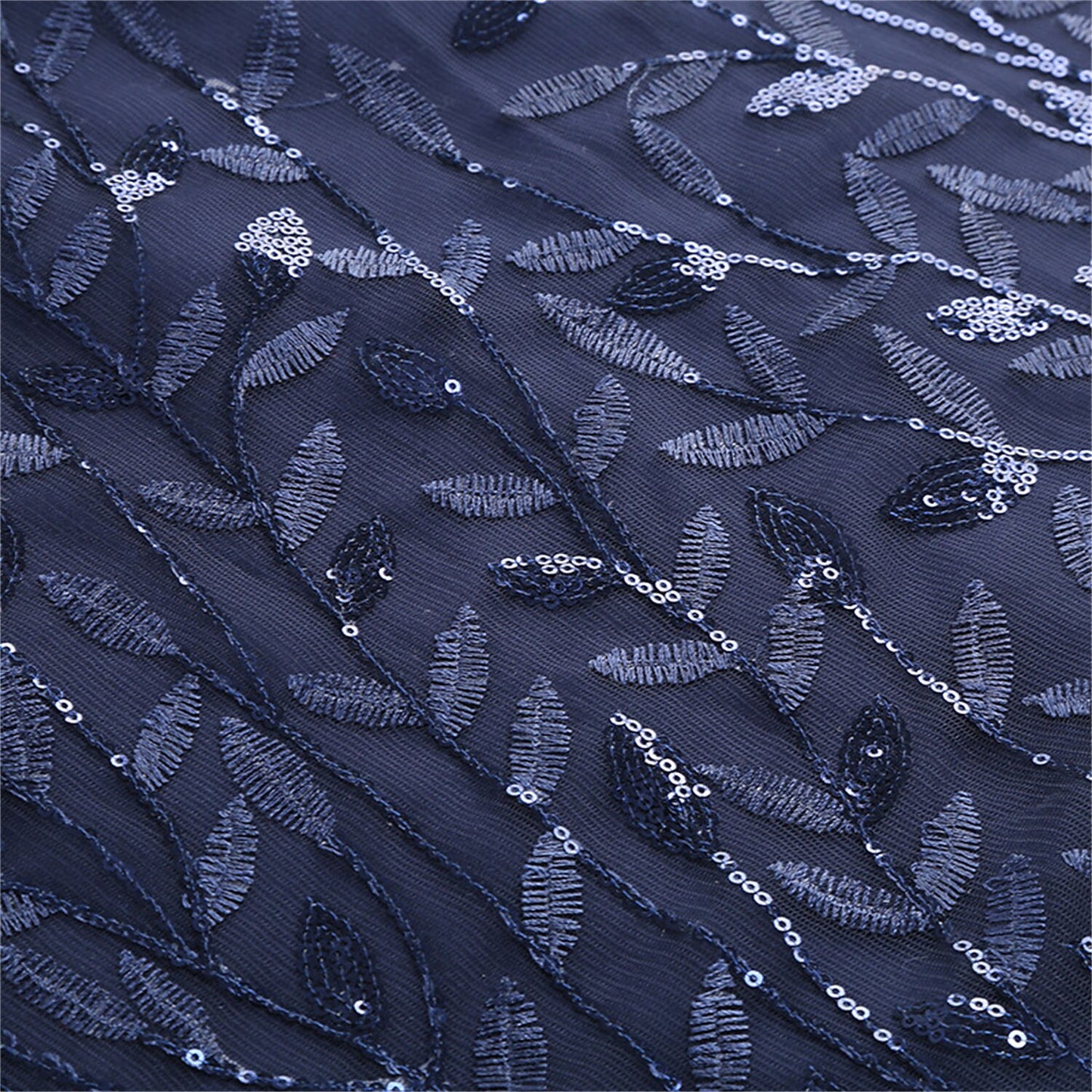 Embroidered Flutter Sleeve Midi Dress