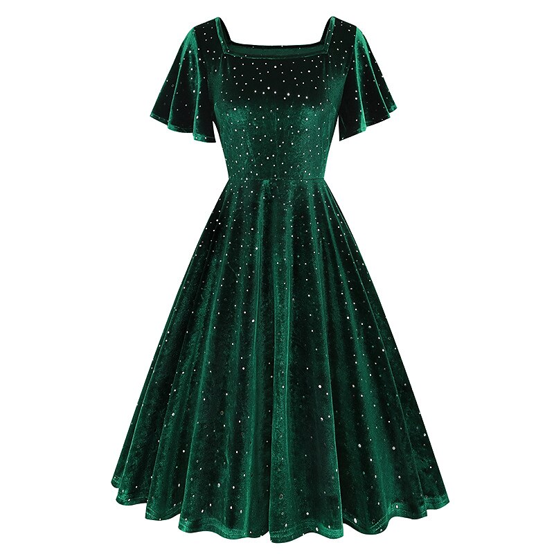 Vintage Sparkling A-Line Dress