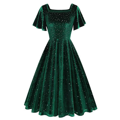 Vintage Sparkling A-Line Dress