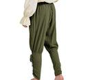 Men's Black Pirate Costume Set with Cream Ruffled Shirt