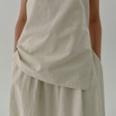 Classic Cotton Linen Blend Skirt - Retrorobe