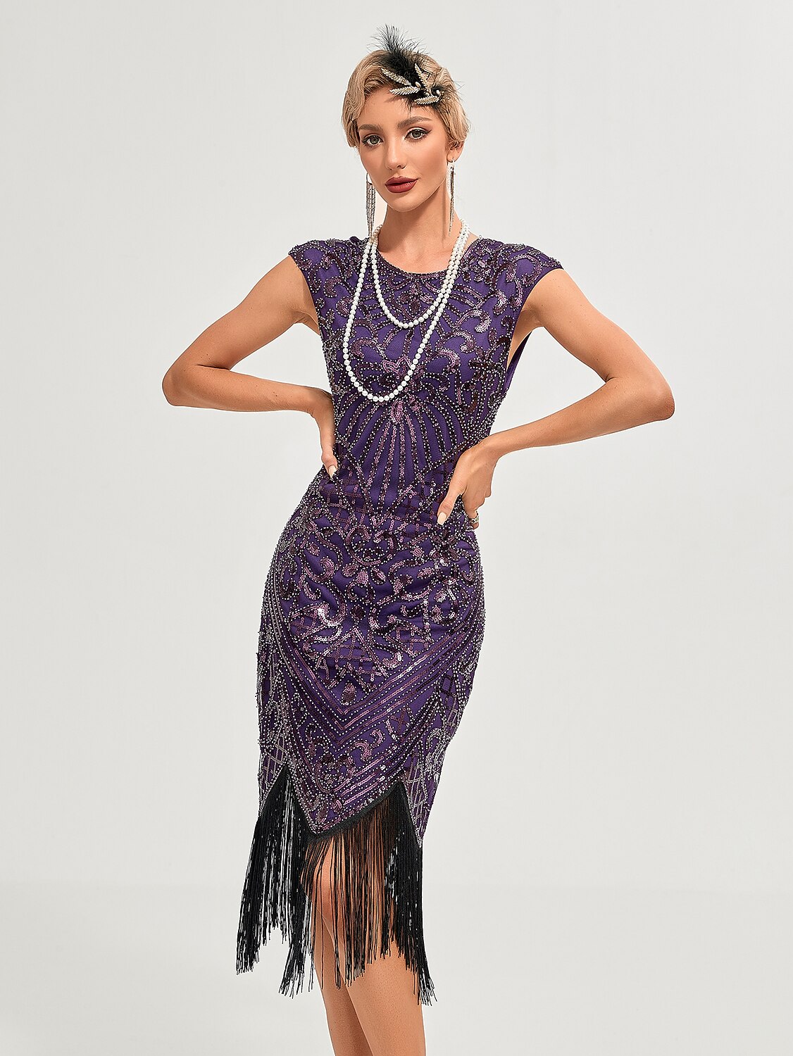 Art Deco Beading Flapper Dress