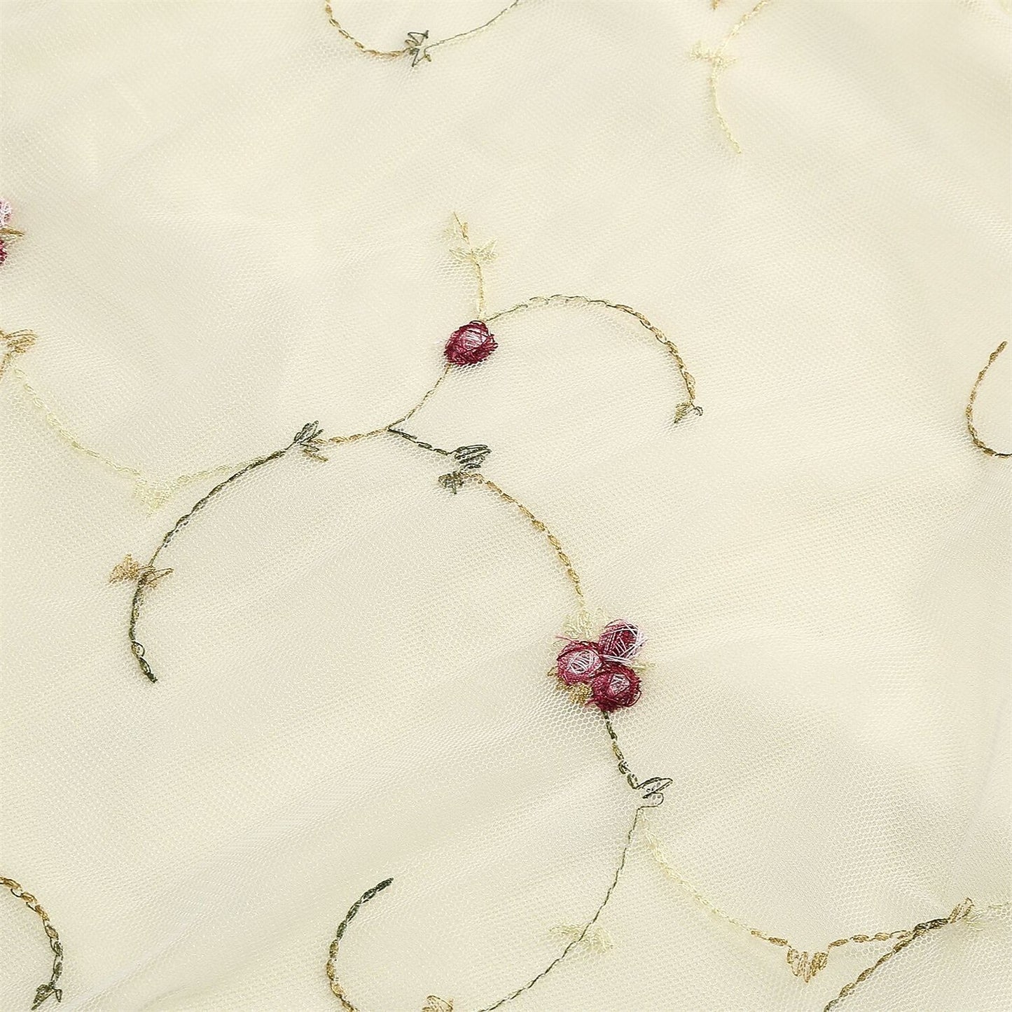 Embroidered Tie Strap Midi Dress