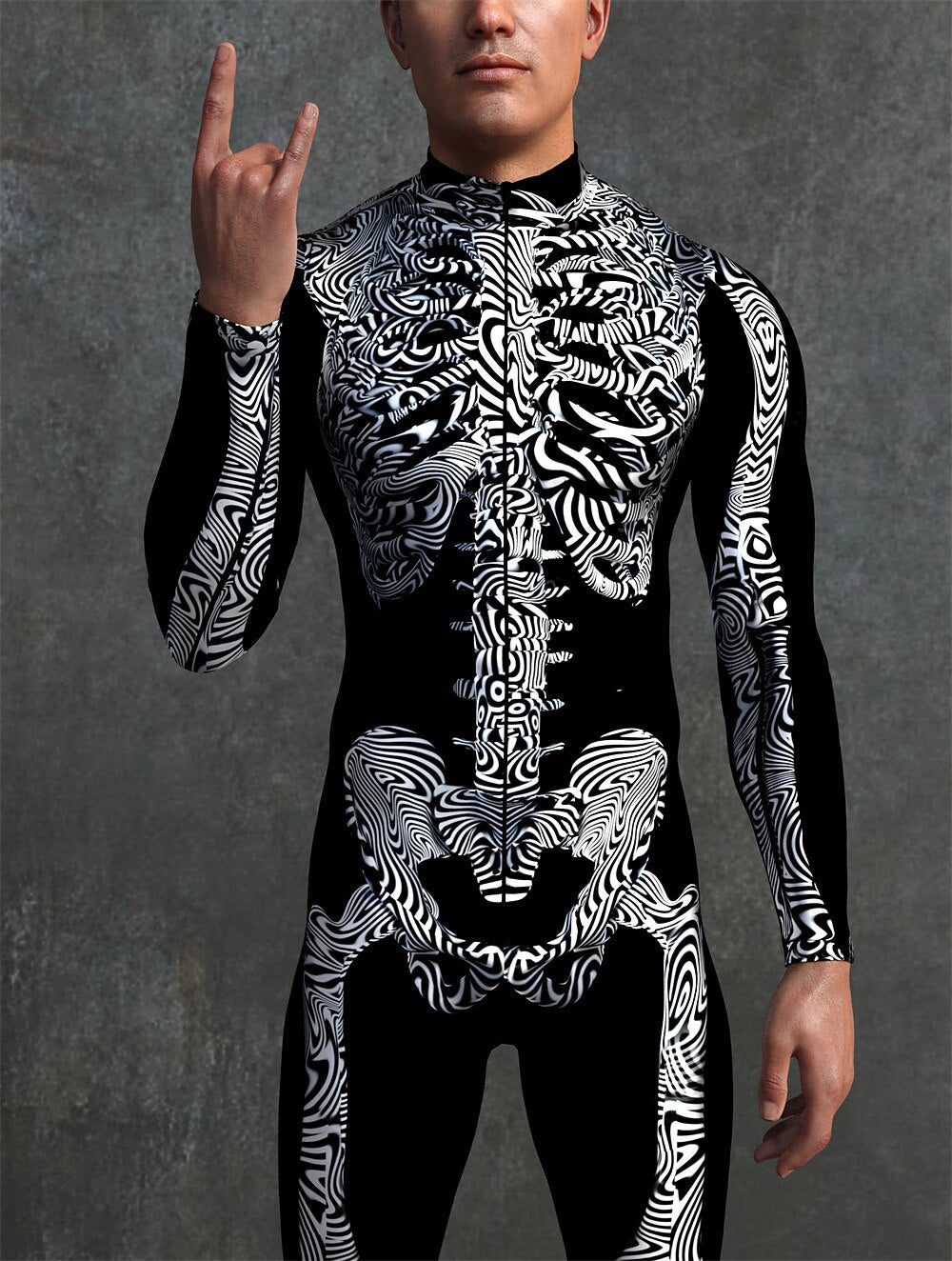 Men's Skeleton Skull Bodysuits