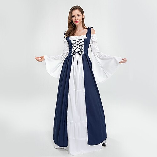 Ensemble robe à épaules dénudées Renaissance