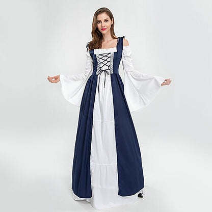 Ensemble robe à épaules dénudées Renaissance