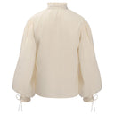 Ensemble 3 pièces pour homme avec chemise Renaissance crème et pantalon noir