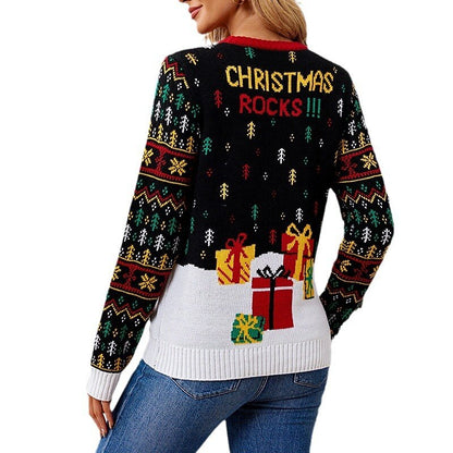 Rockstar Santa Ugly Christmas Sweater