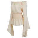 Renaissance Medieval Gothic Victorian Bell Sleeves Tops - Retrorobe
