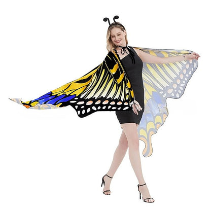 Butterfly Costume with Wings Headband Mask