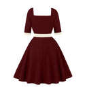 Contrast Button Dream Midi Dress