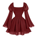 Vestido corto estilo corsé de hada medieval