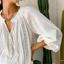 Classic Pleated Bohemian Blouse - Retrorobe