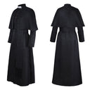 Men's Gothic Dark Cleric Robe 3-Piece Costume Set