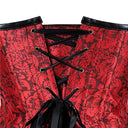 Women's Gothic Pirate Corset Dress 4-Piece Costume Set