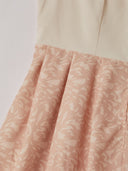 Women’s Oktoberfest Ivory Midi Dirndl Dress with Leopard Bow Apron