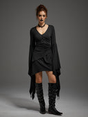 Women's Gothic Skeleton Bodysuit 3-Piece Halloween Costume Set