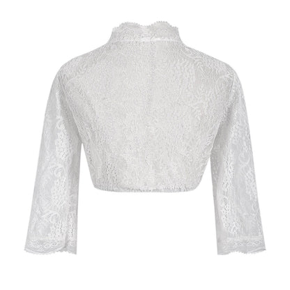 Robe Dirndl grise Oktoberfest avec tablier et chemisier en dentelle 