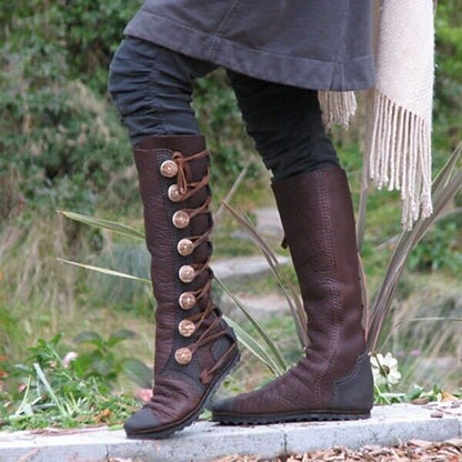 Medieval Side Laced Boots