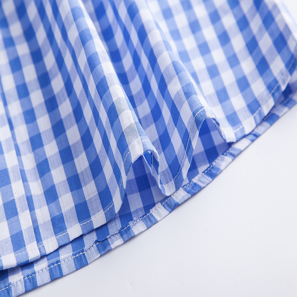 Men's Oktoberfest Bavarian Plaid Short Sleeve Shirt