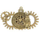Steampunk Brooch Pin Rudder Brooch Shield Brooch Lapel Pin Badge Brooch - Retrorobe