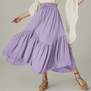 Renaissance High Waist Maxi Skirts with Pockets - Retrorobe
