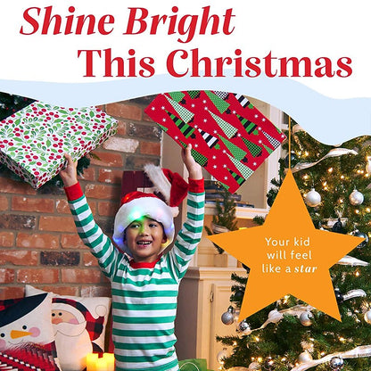 Light-Up Plush Santa Hat
