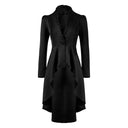 Steampunk High - Low Hem Long Jacket Dress - Retrorobe