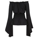 Renaissance Medieval Gothic Victorian Bell Sleeves Tops - Retrorobe