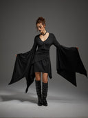 Women's Gothic Skeleton Bodysuit 3-Piece Halloween Costume Set