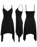 Women's Gothic Bat Sleeve 2-Piece Halloween Costume Set