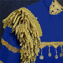 Men's Royal Blue Fringed-Epaulet Nutcracker 4-Piece Costume Set