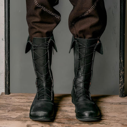 Medieval Laced High Boots