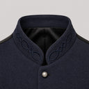 Men's Navy 1920s Gatsby Vest & Fedora 6-Piece Set