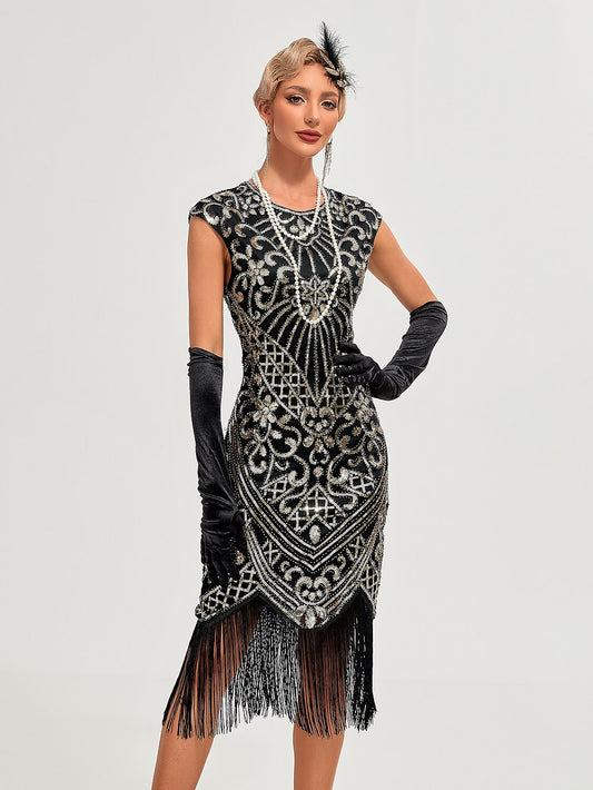 Art Deco Beading Flapper Dress