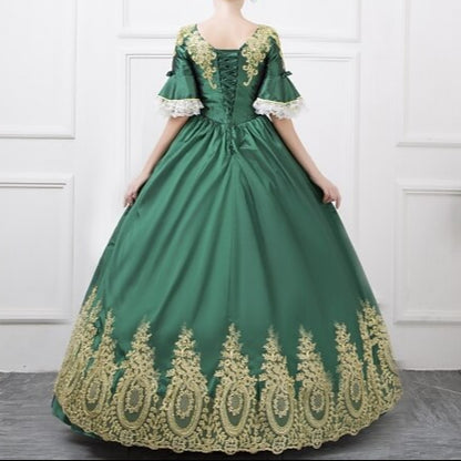 Rococo Marie Antoinette Style Court Polonaise Gown