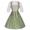 Oktoberfest Champagne Gold Dirndl Dress with Apron and Blouse - Retrorobe