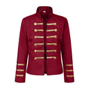 Ensemble de costume de Casse-Noisette 3 pièces pour femme, rouge à volants sur le devant