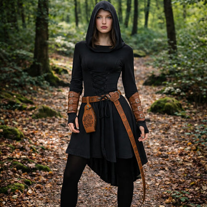 Medieval Fairy Archer Dress Set with Belt Guards More Accessories
