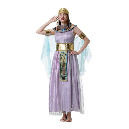 Egyptian Queen Cleopatra Dress with Collar & Belt