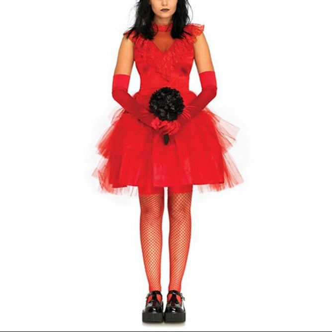 Women's Ghostly Red Wedding Dress