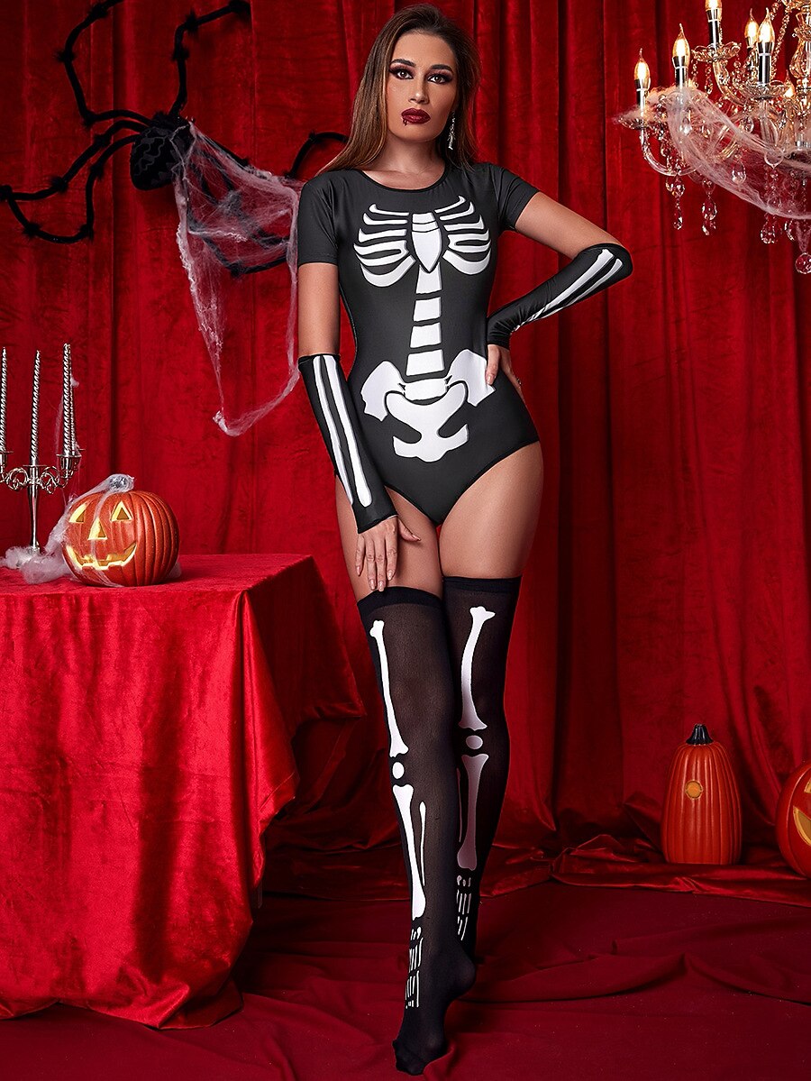 Skull Halloween Sexy Costume