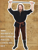 Medieval Pirate Costume with ACCs - Retrorobe